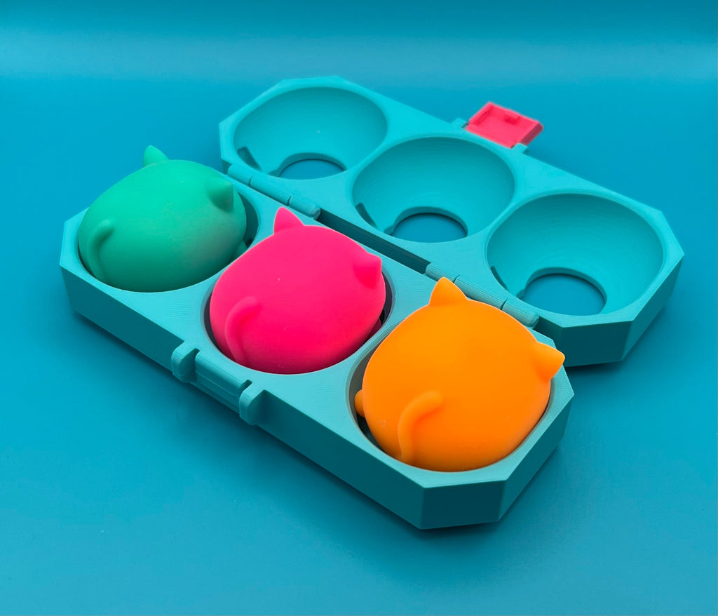 NeeDoh Teenie Cool Cats Triple Case