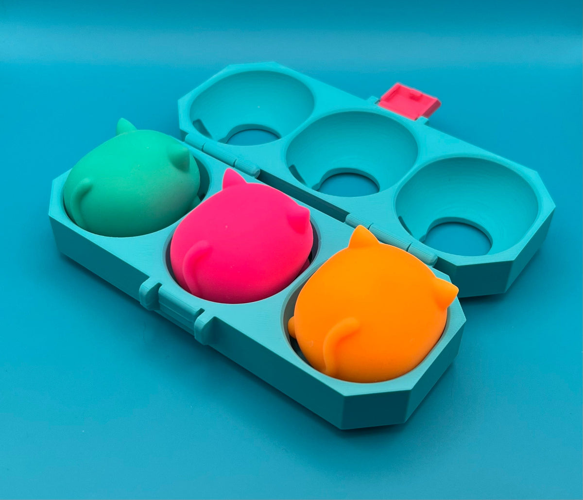 NeeDoh Teenie Cool Cats Triple Case