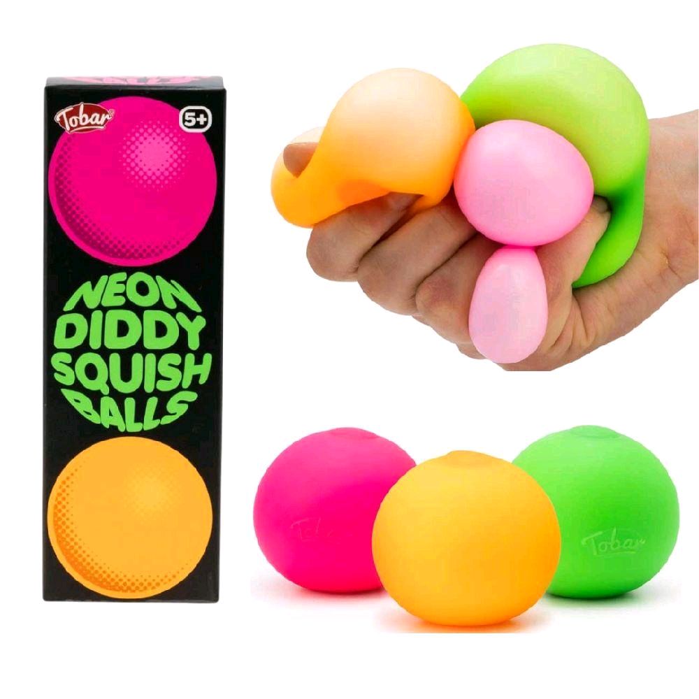 Scrunchems Neon Diddy Squish Balls