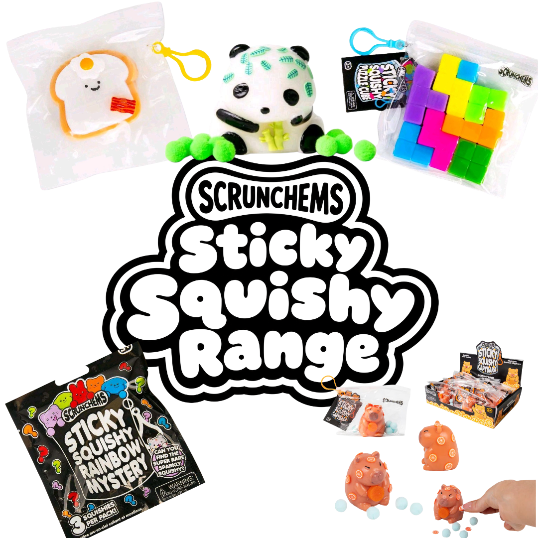 Scrunchems Sticky Squishy Range