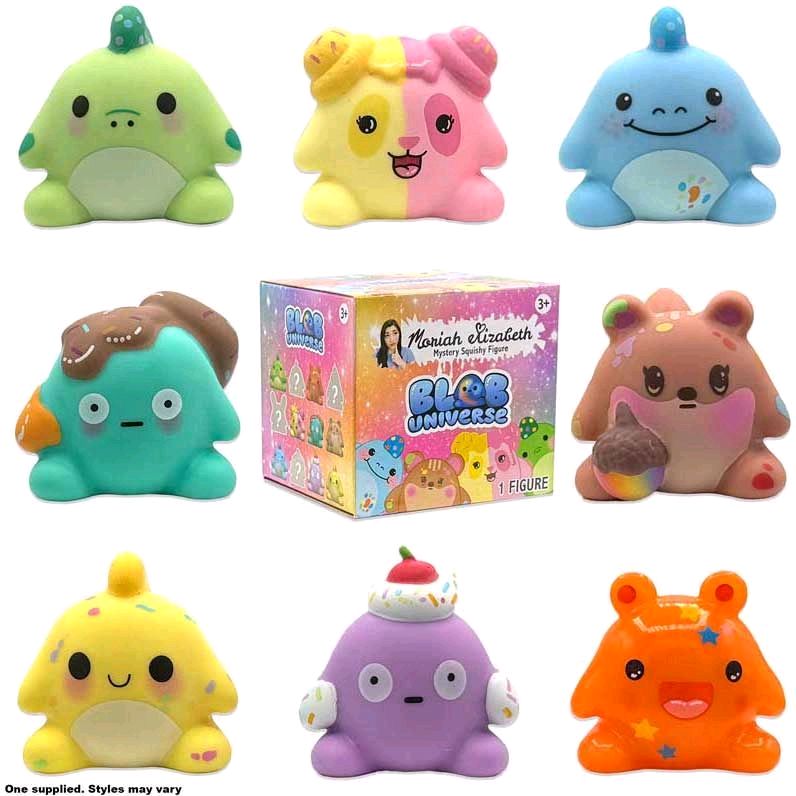 Moriah Elizabeth Blob Universe Collectible Squishy Toys for Kids Ages 3+ Assorted Colours and Styles Series 1 Mystery Figures