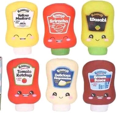 Squeezy Sauces - 6 to collect - Squishy Sensory Toy