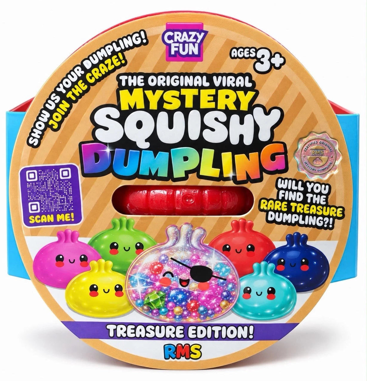 RMS The Original Viral Mystery Squishy Dumpling – Original Bao Bun Squishies | UK Seller
