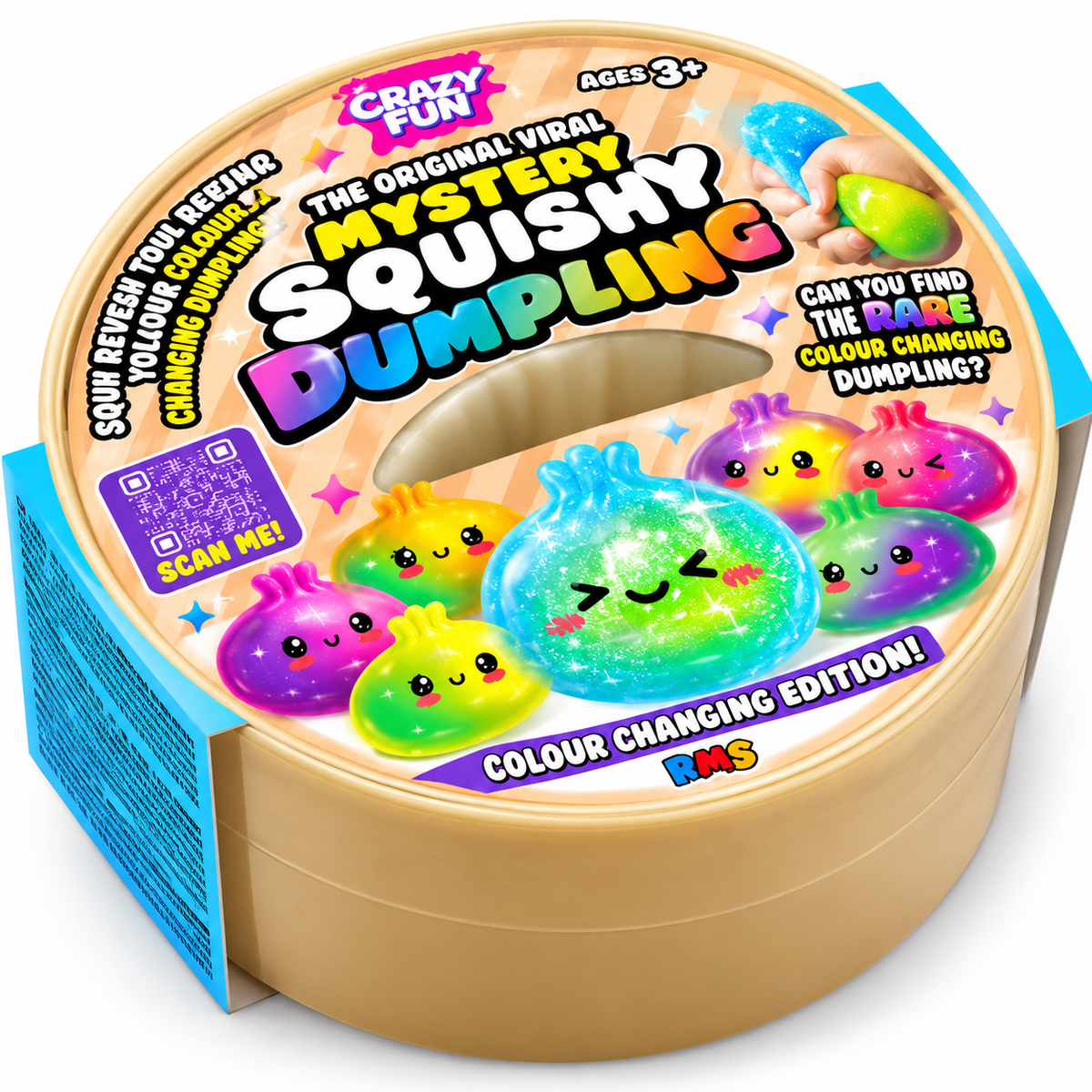RMS The Original Viral Mystery Squishy Dumpling – Original Bao Bun Squishies | UK Seller