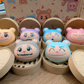 Onikuma Squishy Dumplings with Steamer Case - 8.5cm