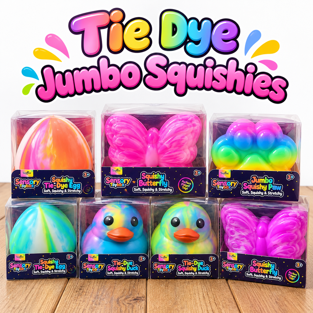 Jumbo Tie Dye Squishies