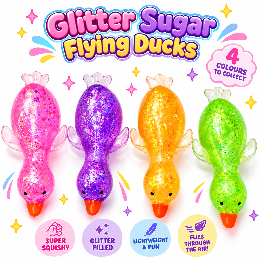 Glitter Sugar Flying Ducks