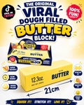 The Original Viral Dough Filled Butter Block | 21cm Super Squishy Slow Rising Fidget Toy 🧈✨