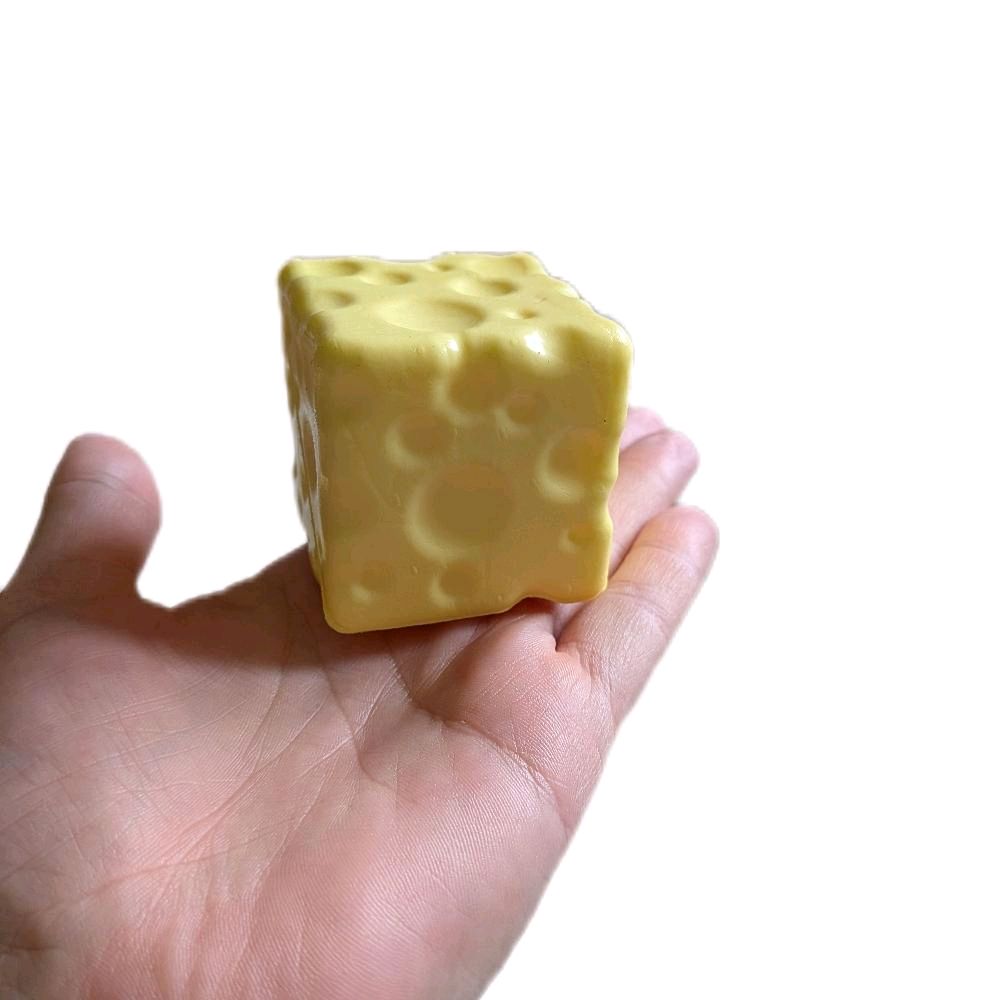 Satisfying Slow Rise Cheese Squishy Bundle  Super Soft Stress Toy (5cm + 7cm)