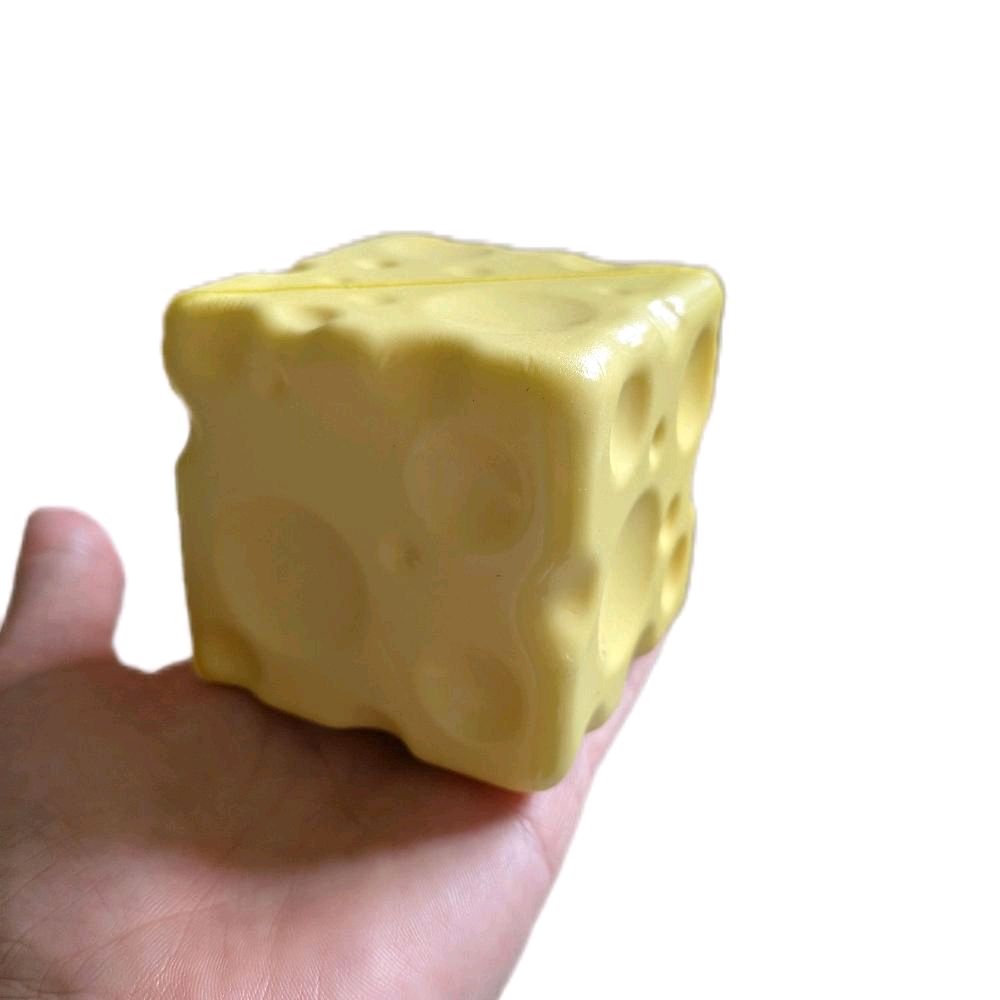 Satisfying Slow Rise Cheese Squishy Bundle  Super Soft Stress Toy (5cm + 7cm)