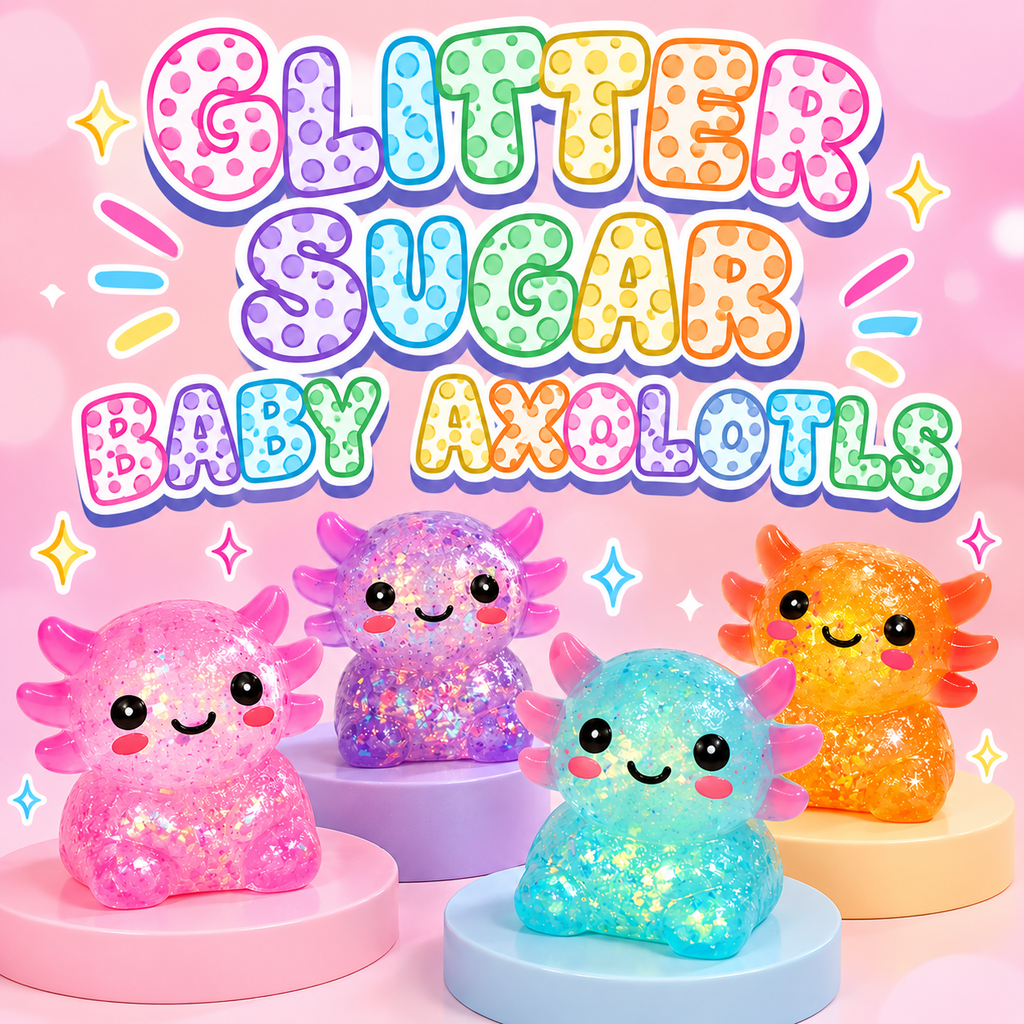 Glitter Sugar Baby Axolotls