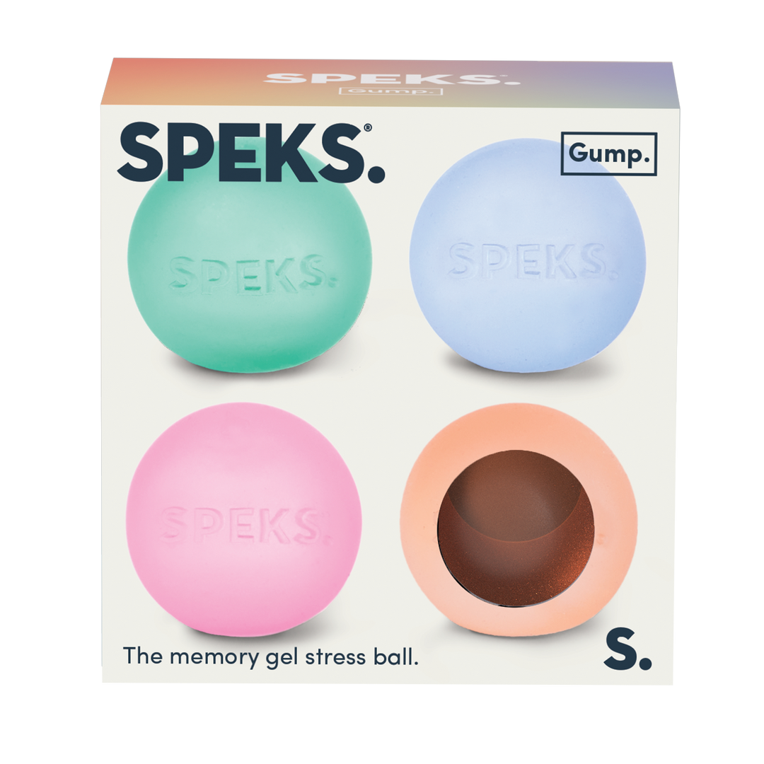 *New* Speks Mini Gump 4 Pack - The Memory Gel Stress Ball